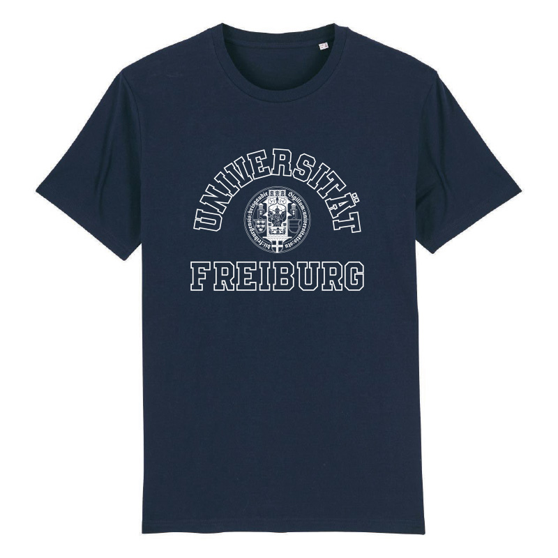 T-Shirt "College", marineblau